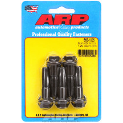 ARP M10 x 1.25 x 40 Esagonale ossido nero bulloni (5pz)