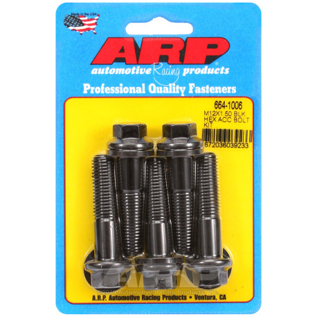Bulloneria ARP ARP viti (testa esagonale, neri), M12×1.50 × 50 mm | race-shop.it