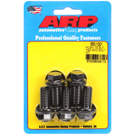 Bulloneria ARP ARP viti (testa esagonale, neri), M12×1.75 × 25 mm | race-shop.it