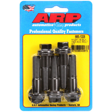 Bulloneria ARP ARP viti (testa esagonale, neri), M12×1.75 × 50 mm | race-shop.it
