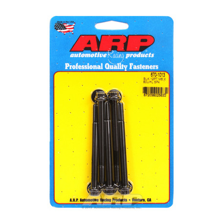 Bulloneria ARP M6 x 1.00 x 80 12pt ossido nero bulloni (5pz) | race-shop.it