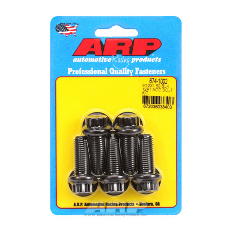 Bulloneria ARP ARP set di bulloni M12 x 1.50 x 30 ossido nero 12pt | race-shop.it
