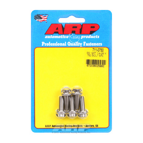 Bulloneria ARP "1/4""-28 x .750 12ptSS bulloni" (5pz) | race-shop.it