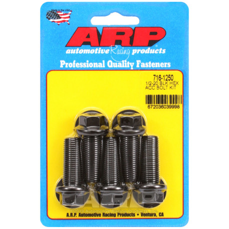 Bulloneria ARP ARP viti (testa esagonale, neri), 1/2-20 × 31,75 mm | race-shop.it
