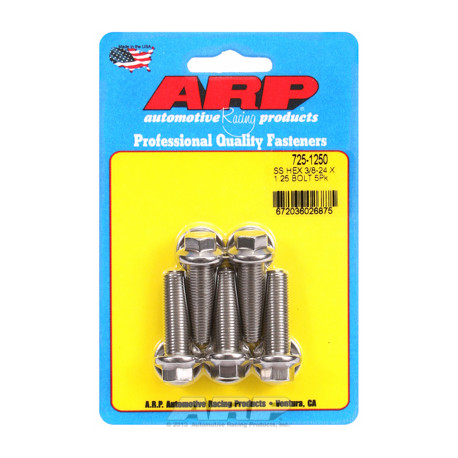 Bulloneria ARP "3/8""-24 x 1.250 Esagonale 7/16 SS bulloni" (5pz) | race-shop.it