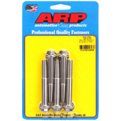 "3/8""-24 x 2.750 Esagonale 7/16 SS bulloni" (5pz)