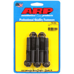"7/16""-20 x 2.500 Esagonale ossido nero bulloni" (5pz)