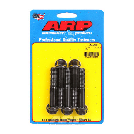 Bulloneria ARP "7/16""-20 x 2.500 Esagonale ossido nero bulloni" (5pz) | race-shop.it