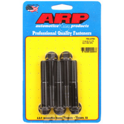 "7/16""-20 x 2.750 Esagonale ossido nero bulloni" (5pz)