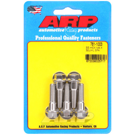 Bulloneria ARP ARP viti (inox, testa esagonale), M8×1.25 × 30 mm, 5 pz | race-shop.it