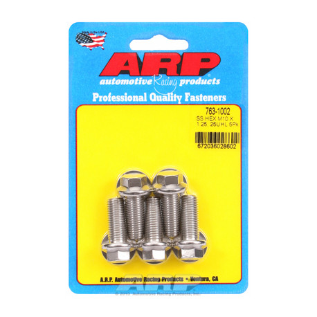 Bulloneria ARP M10 x 1.25 x 25 Esagonale SS bulloni (5pz) | race-shop.it