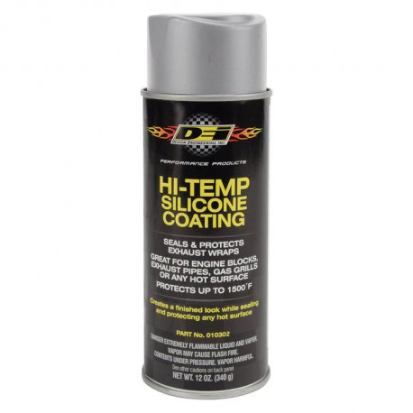 Rivestimento Hi-Heats Hi-Temp Silicone Coating Spray DEI 800 °C 340g - gray | race-shop.it