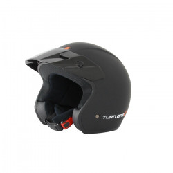 Casco jet da corsa omologato ECE Turn One Track, nero