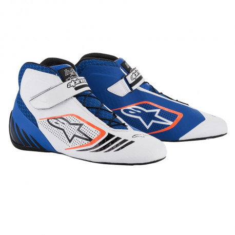 Scarpe Scarpe da corsa ALPINESTARS Tech-1 KX - Blu/Bianco/Arancione | race-shop.it