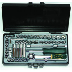 FORCE - Kit di prese e chiave dinamometrica - SET - 1/4" (57 pezzi)