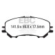 Freni EBC EBC Pastiglie freno Ultimax OEM di ricambio DPX3032 | race-shop.it