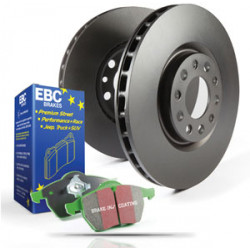 Kit anteriore EBC PD01KF938 - Dischi Premium OE + pastiglie freno Greenstuff