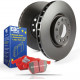 Freni EBC Kit anteriore EBC PD02KF386 - Dischi Premium OE + pastiglie freno Redstuff Ceramic | race-shop.it