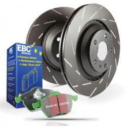 Kit anteriore EBC PD06KF322 - Dischi Ultimax Scanalati + pastiglie freno Greenstuff