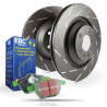 Predná sada EBC PD06KF538 - Brzdové kotúče Ultimax Grooved + brzdové dosky Greenstuff