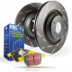 Freni EBC Kit anteriore EBC PD08KF417 - Dischi Ultimax Scanalati + pastiglie Yellowstuff | race-shop.it