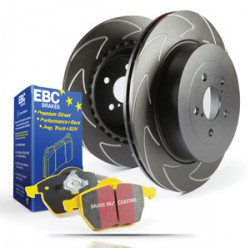 Kit anteriore EBC PD18KF005 - Dischi BSD scanalati + pastiglie Yellowstuff