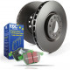 Freni EBC Kit posteriore EBC PD01KR187 - Dischi Premium OE + pastiglie freno Greenstuff | race-shop.it