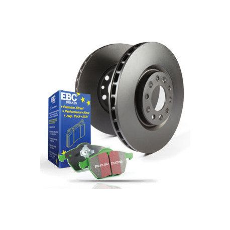 Freni EBC Kit posteriore EBC PD01KR187 - Dischi Premium OE + pastiglie freno Greenstuff | race-shop.it