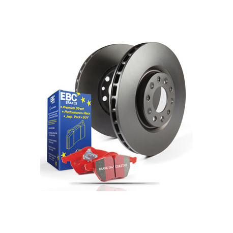 Freni EBC Kit posteriore EBC PD02KR200 - Dischi Premium OE + pastiglie freno Redstuff Ceramic | race-shop.it