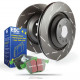 Freni EBC Kit posteriore EBC PD06KR088 - Dischi Ultimax Scanalati + pastiglie freno Greenstuff | race-shop.it