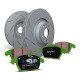 Freni EBC Kit posteriore EBC PD06KR379 - Dischi Ultimax Scanalati + pastiglie freno Greenstuff | race-shop.it