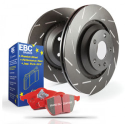 Kit posteriore EBC PD07KR019 - Dischi Ultimax Scanalati + pastiglie freno Redstuff Ceramic