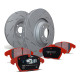Freni EBC Kit posteriore EBC PD07KR046 - Dischi Ultimax Scanalati + pastiglie freno Redstuff Ceramic | race-shop.it