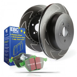 Kit posteriore EBC PD16KR071 - Dischi BSD scanalati + pastiglie freno Greenstuff