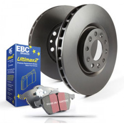 Kit anteriore + posteriore EBC PD40K111 - Dischi Premium OE + pastiglie freno Ultimax OE