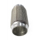 Exhaust flex pipe (SS304 reinforced) Tubo di scarico flessibile PRO 200x51mm, acciaio inox | race-shop.it