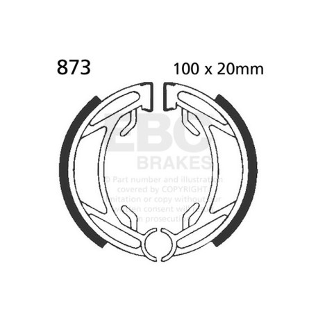 Freni EBC Moto EBC Ganasce freno Plain 873 | race-shop.it