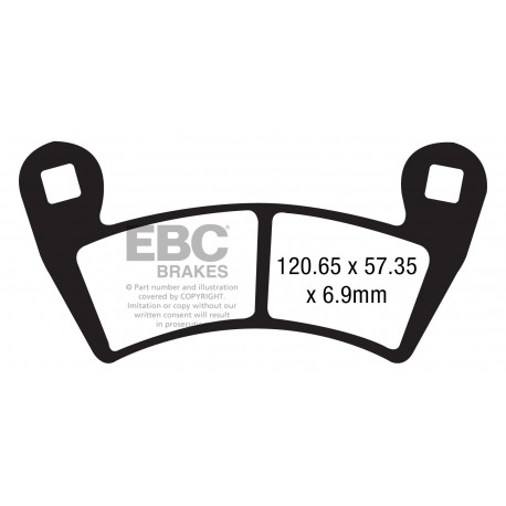 Freni EBC Moto EBC Pastiglie freno Organic FA452TT | race-shop.it