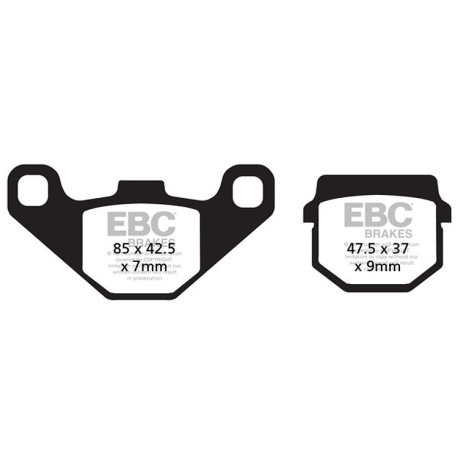 Freni EBC Moto EBC Pastiglie freno SFA Scooter Organic SFA083 | race-shop.it