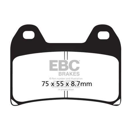 Freni EBC Moto EBC Pastiglie freno Organic FA FA244 | race-shop.it