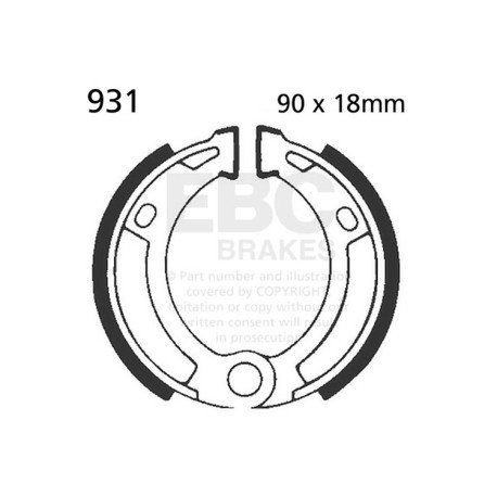 Freni EBC Moto EBC Ganasce freno anteriori Plain 931 | race-shop.it