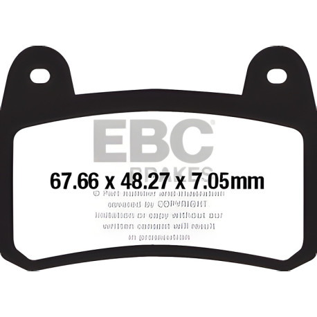 Freni EBC Moto EBC Pastiglie freno Organic FA FA658 | race-shop.it