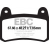 EBC Brzdové obloženie&nbsp; Organic FA658