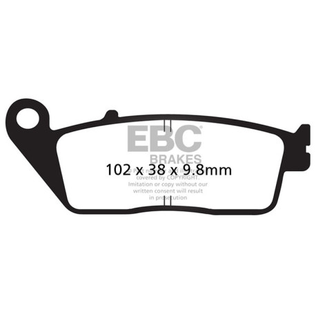 Freni EBC Moto EBC Pastiglie freno Organic FA FA196 | race-shop.it