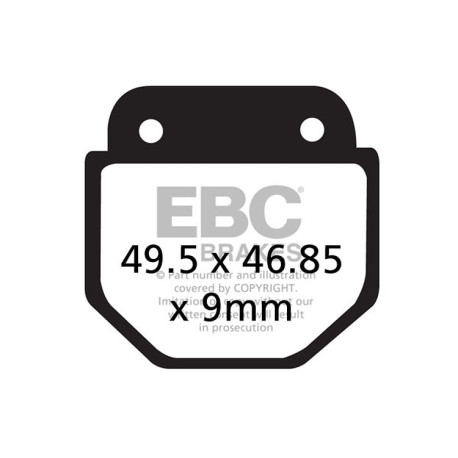 Freni EBC Moto EBC Pastiglie freno Organic FA FA486 | race-shop.it
