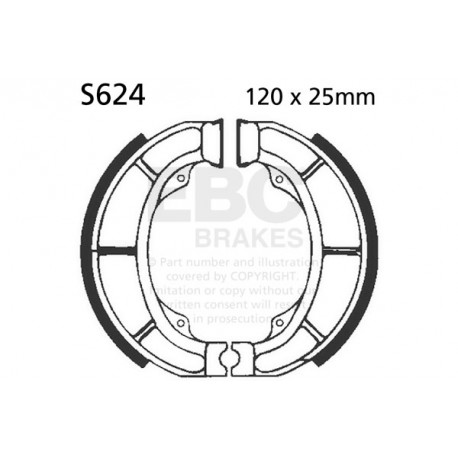 Freni EBC Moto EBC Ganascia Freno Organic S624 | race-shop.it