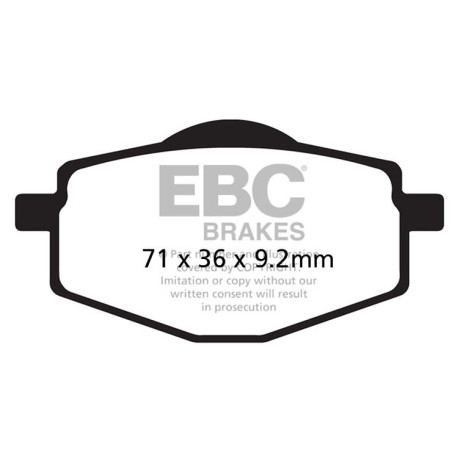 Freni EBC Moto EBC Pastiglie freno Organic FA FA047/2 | race-shop.it
