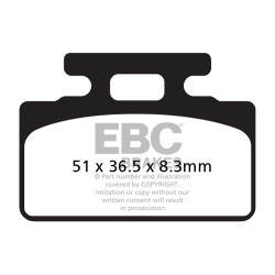 EBC Pastiglie freno SFA Scooter Organic SFA151