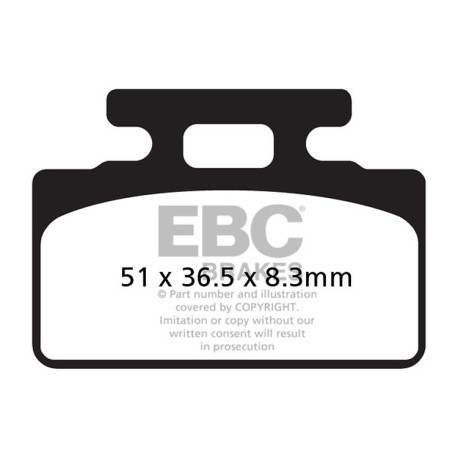 Freni EBC Moto EBC Pastiglie freno SFA Scooter Organic SFA151 | race-shop.it