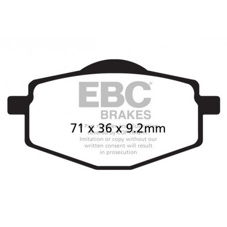 Freni EBC Moto EBC Pastiglie freno Organic SFA101 | race-shop.it